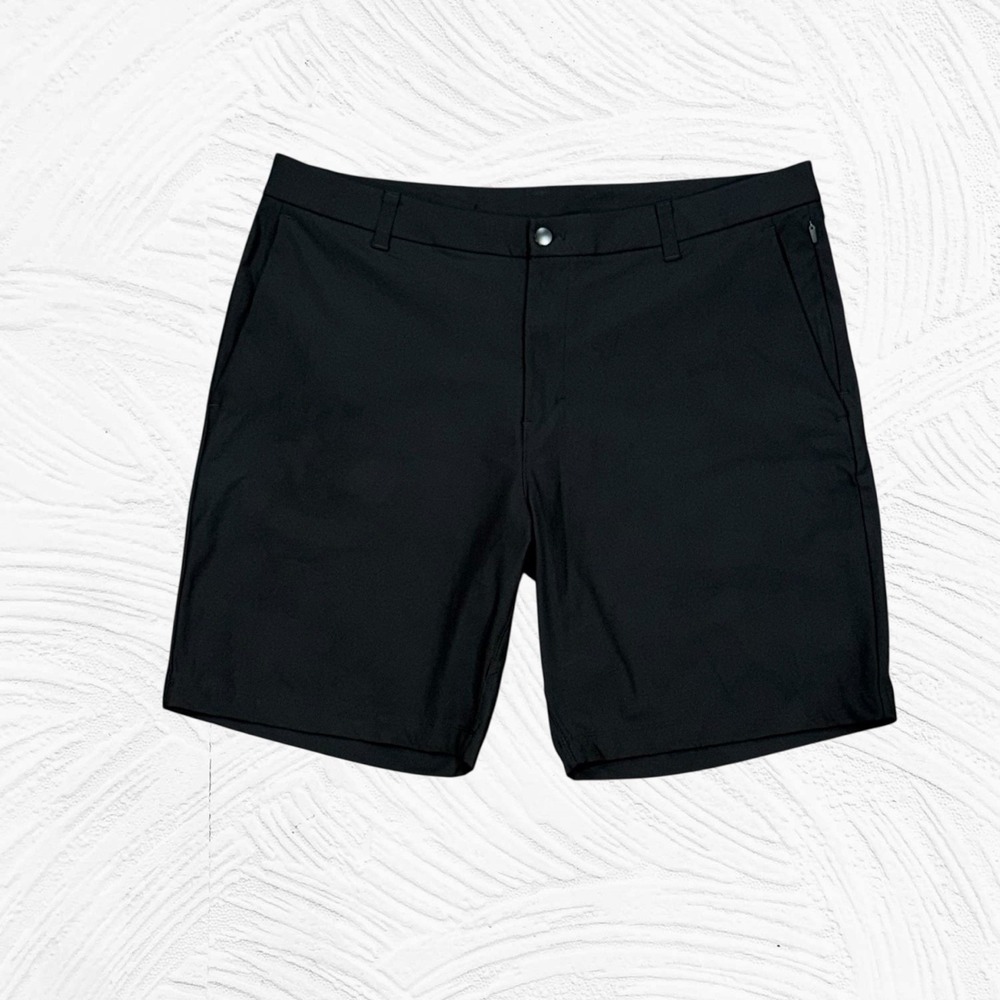 Lululemon Shorts Mens‎ Sz 38 9" Commission Chino Athleisure Golf Black LM7B96S
